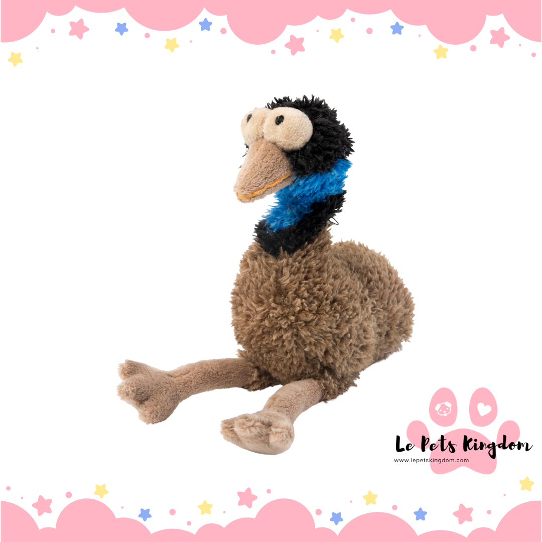 FuzzYard Oz The Emu Plush Dog Toy