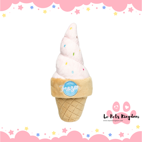 FuzzYard Soft Serve Ice Cream Plush Dog Toy
