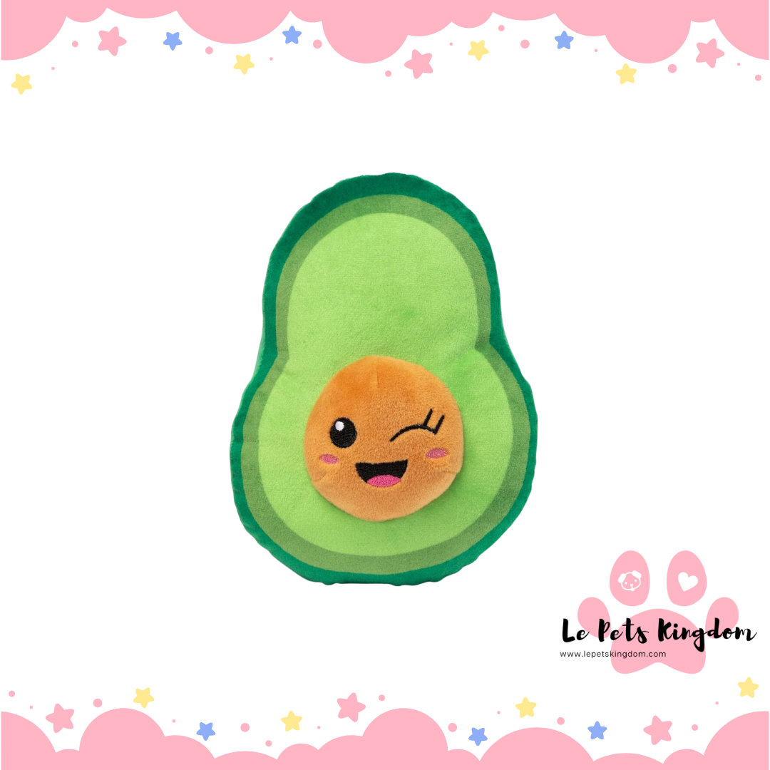 FuzzYard Winky Avocado Plush Dog Toy