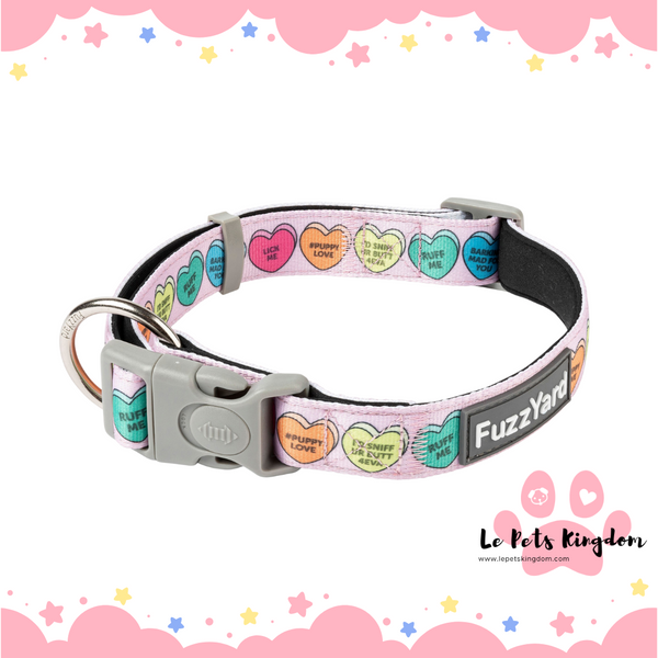 FuzzYard Dog Collar (Candy Hearts)
