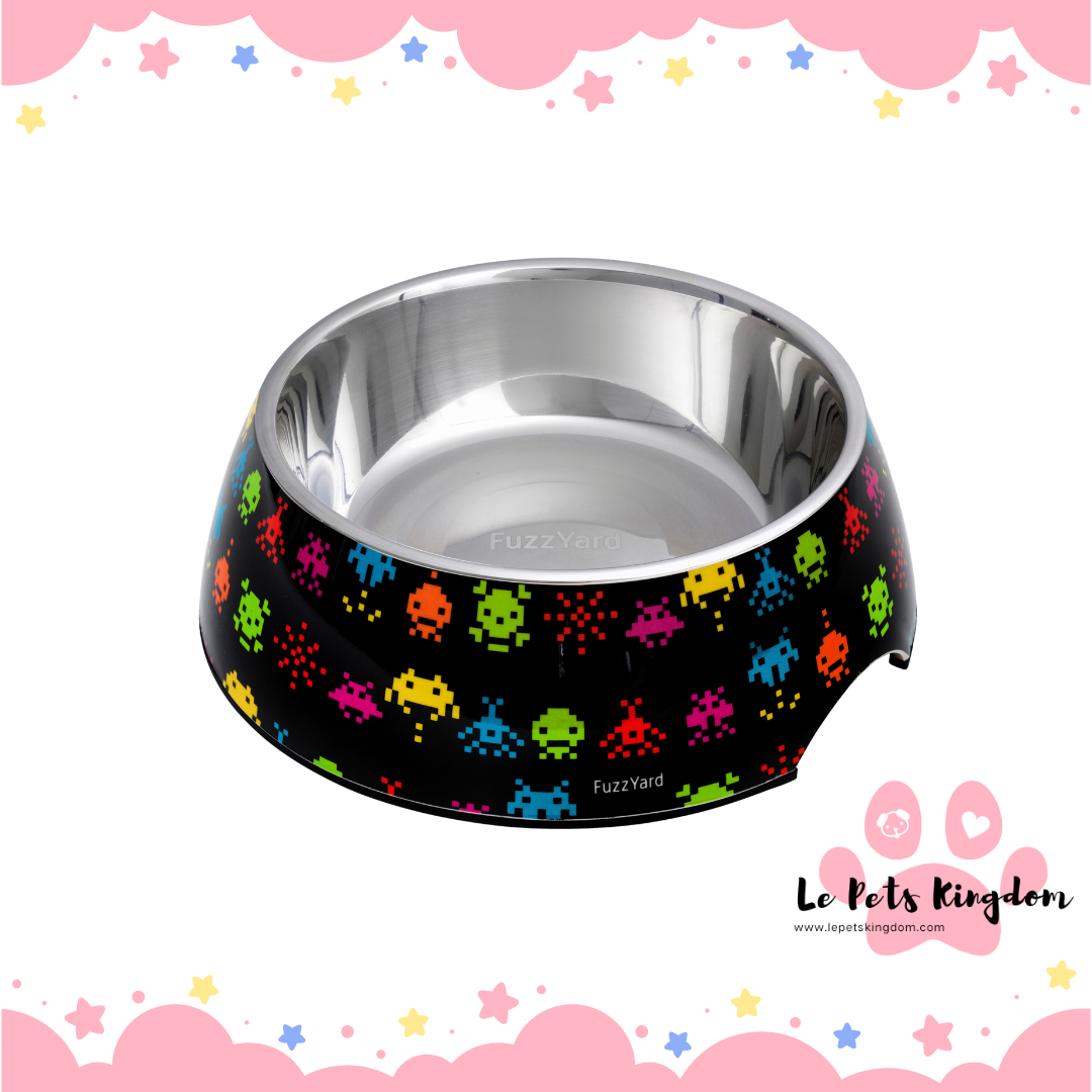 FuzzYard Easy Feeder Dog Bowl (Space Raiders)