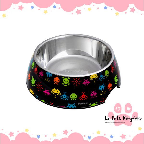 FuzzYard Easy Feeder Dog Bowl (Space Raiders)