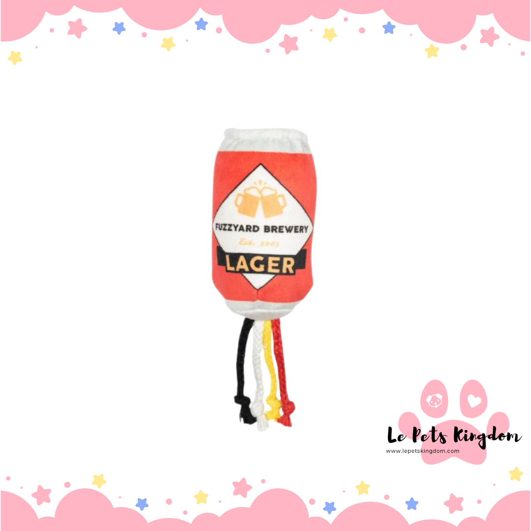 FuzzYard Beer Plush Cat Toy