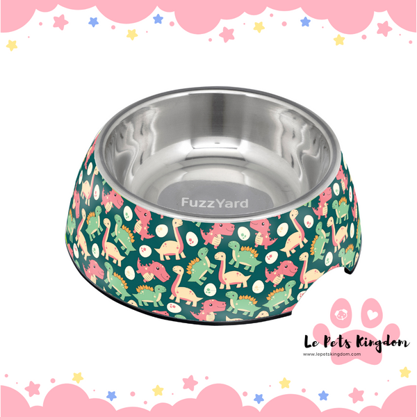 FuzzYard Easy Feeder Dog Bowl (Dinosaur Land)