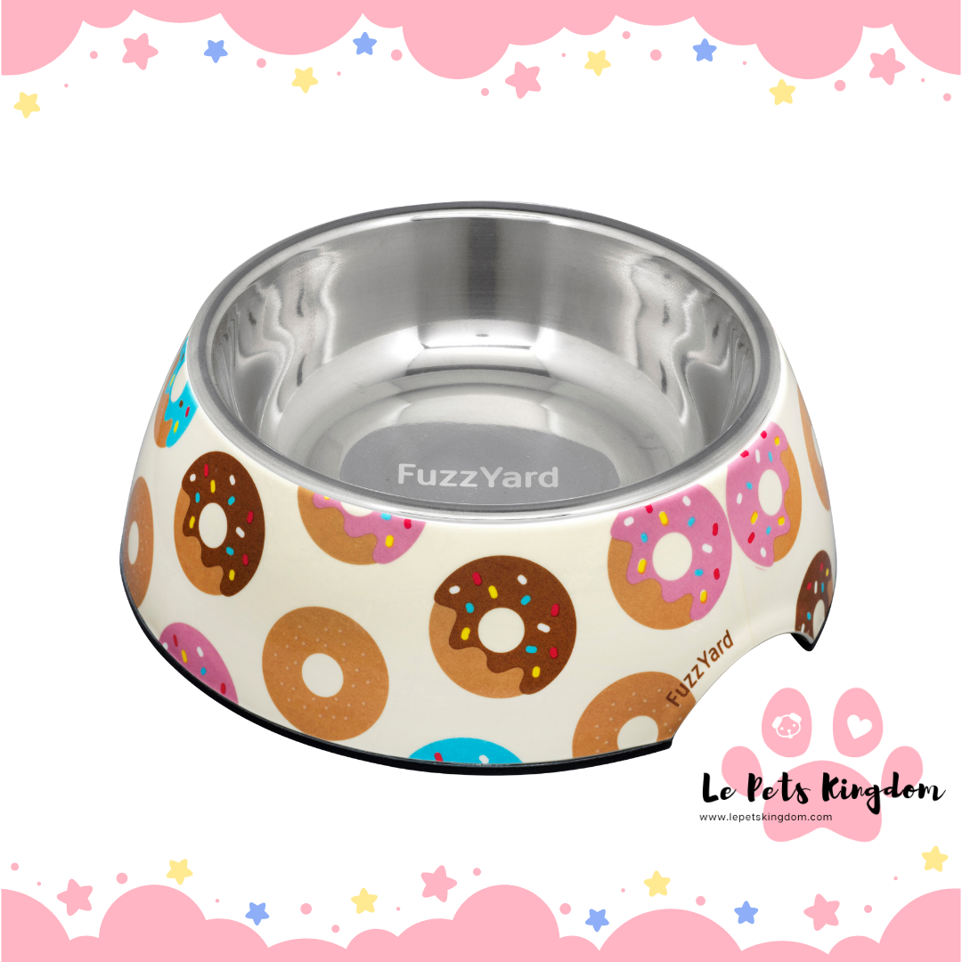 FuzzYard Easy Feeder Dog Bowl (Go Nuts For Donuts)