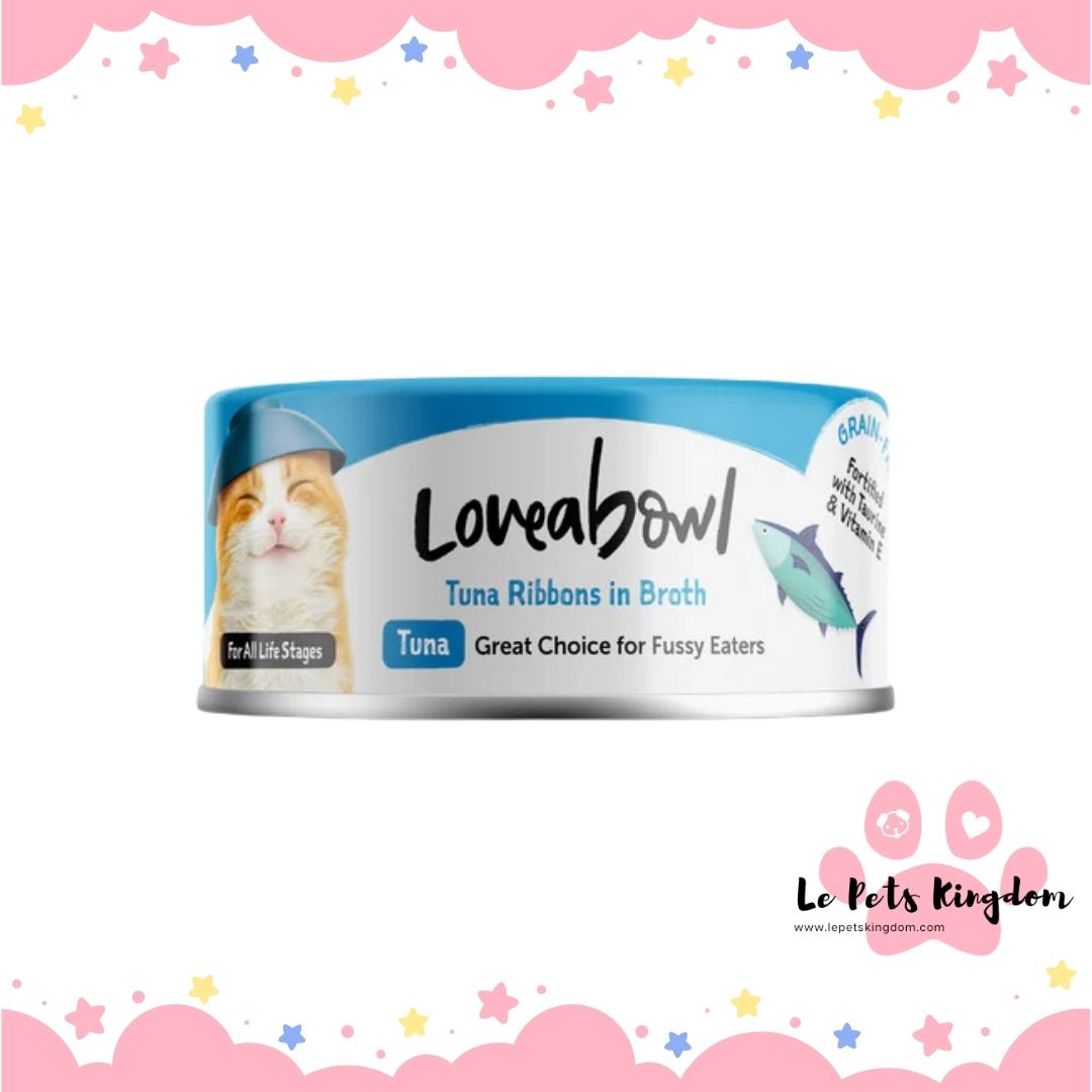 Loveabowl Tuna Ribbons In Broth Canned Cat Food 70g