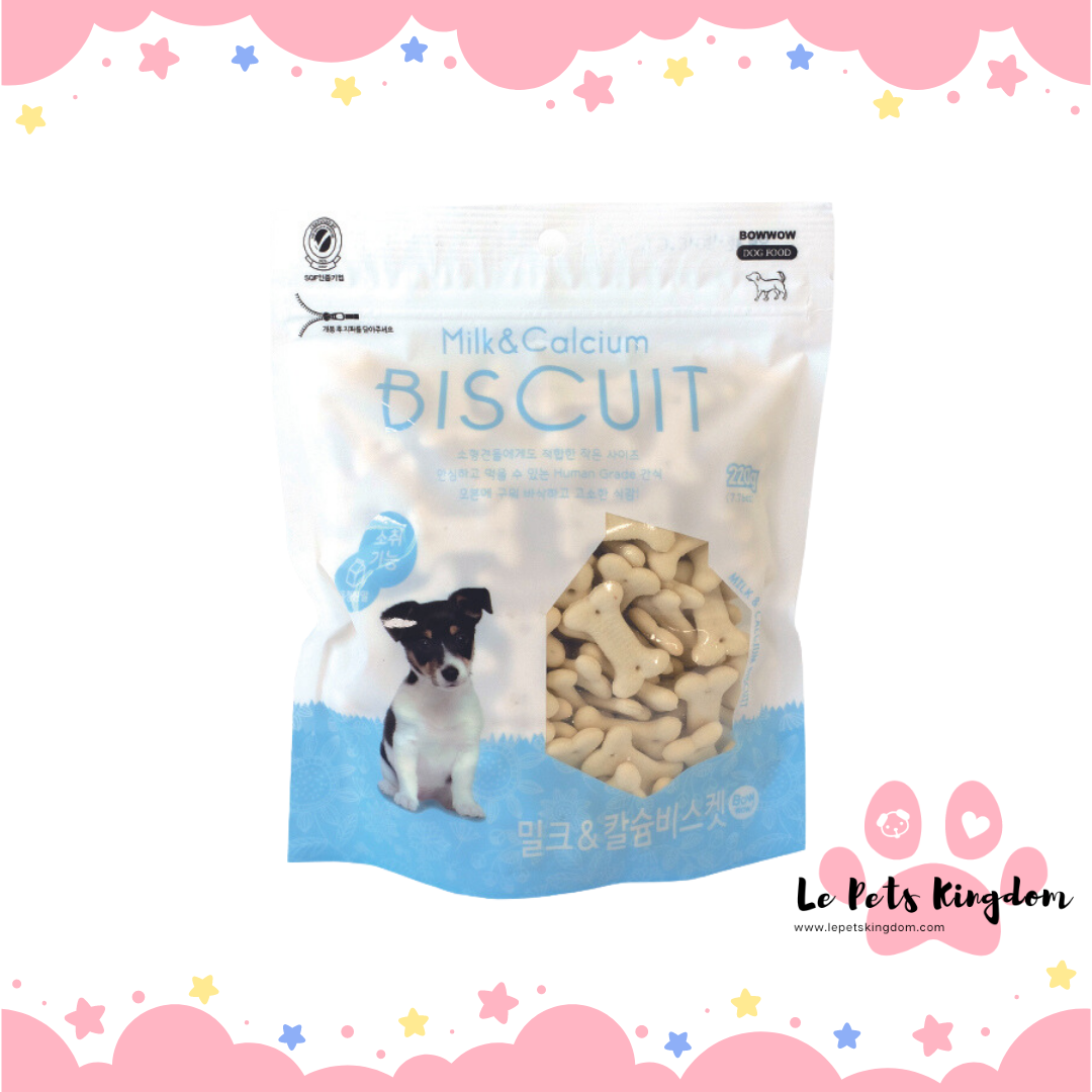 Bow Wow Milk And Calcium Biscuits 220g