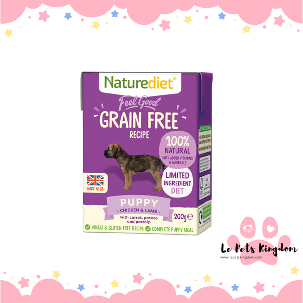 Naturediet's Feel Good Grain Free - Puppy ( Chicken & Lamb)