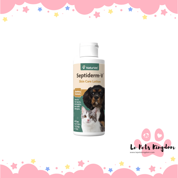 Naturvet - Septiderm-V Soothing Formula Skin Care Lotion 4fl.oz