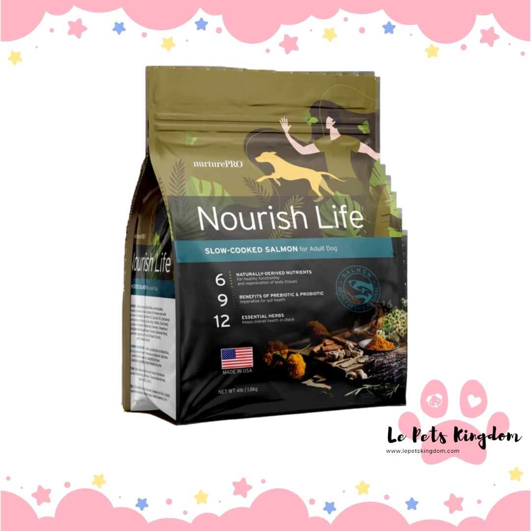 NurturePRO Nourish Life Slow-Cooked Salmon Dry Dog Food For All Lifestages