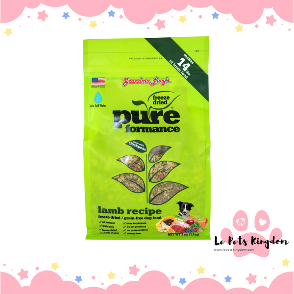 Grandma Lucy's Pureformance - Lamb Recipe 3lbs