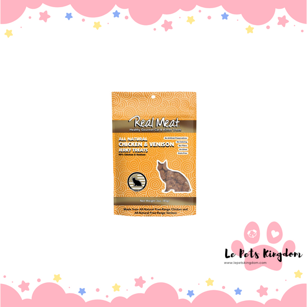 Real Meat - Cat Jerky (Chicken & Venison) 3oz