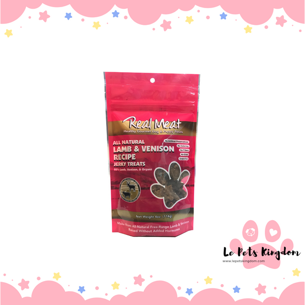 Real Meat - Dog Jerky (Lamb & Venison) 4oz