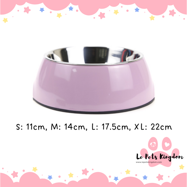[SUPER SD PETS] Durable Single Bowl with S/S Insert (Purple)