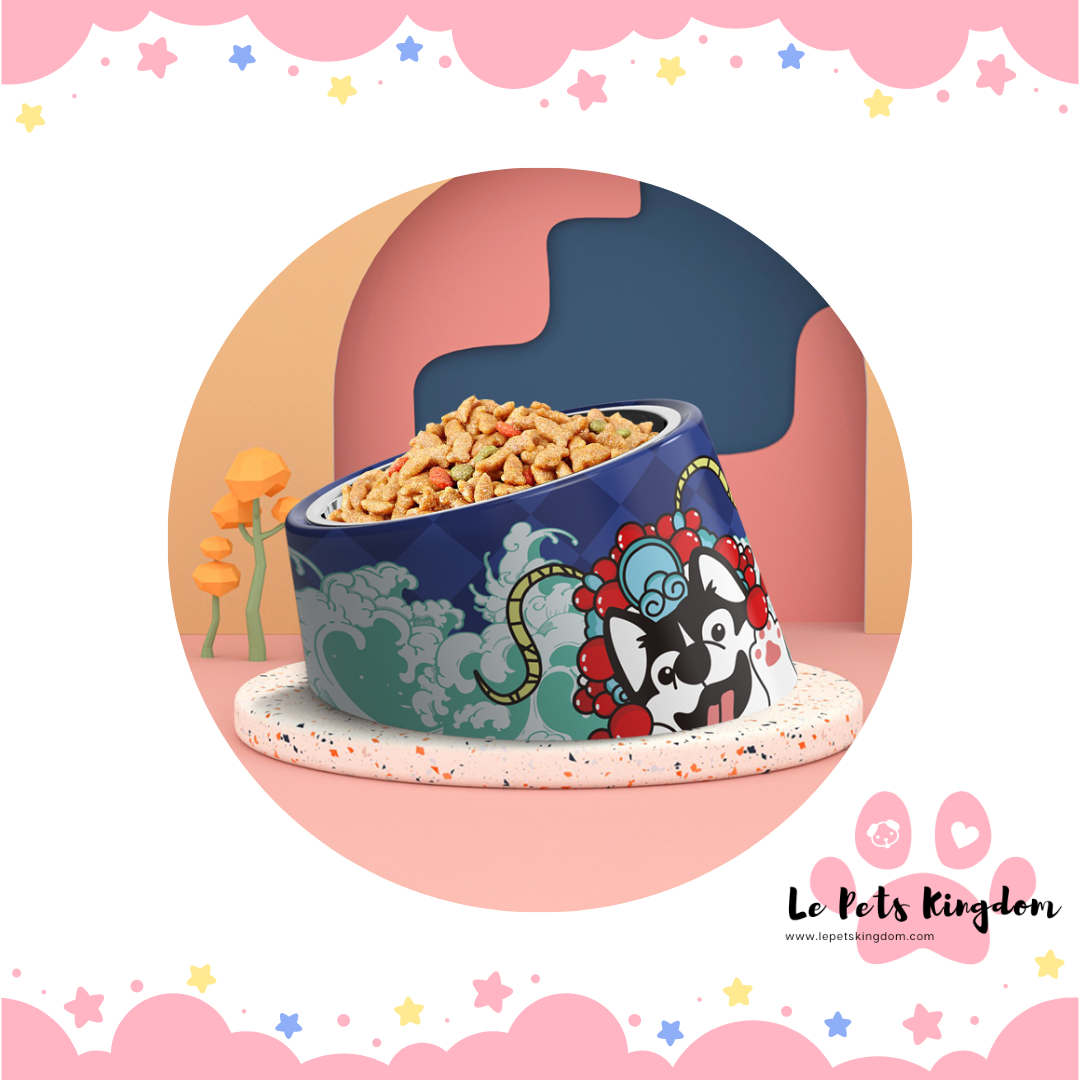 [SUPER BOWL] 15° Slanted Durable Single Bowl (Blue Mascot)
