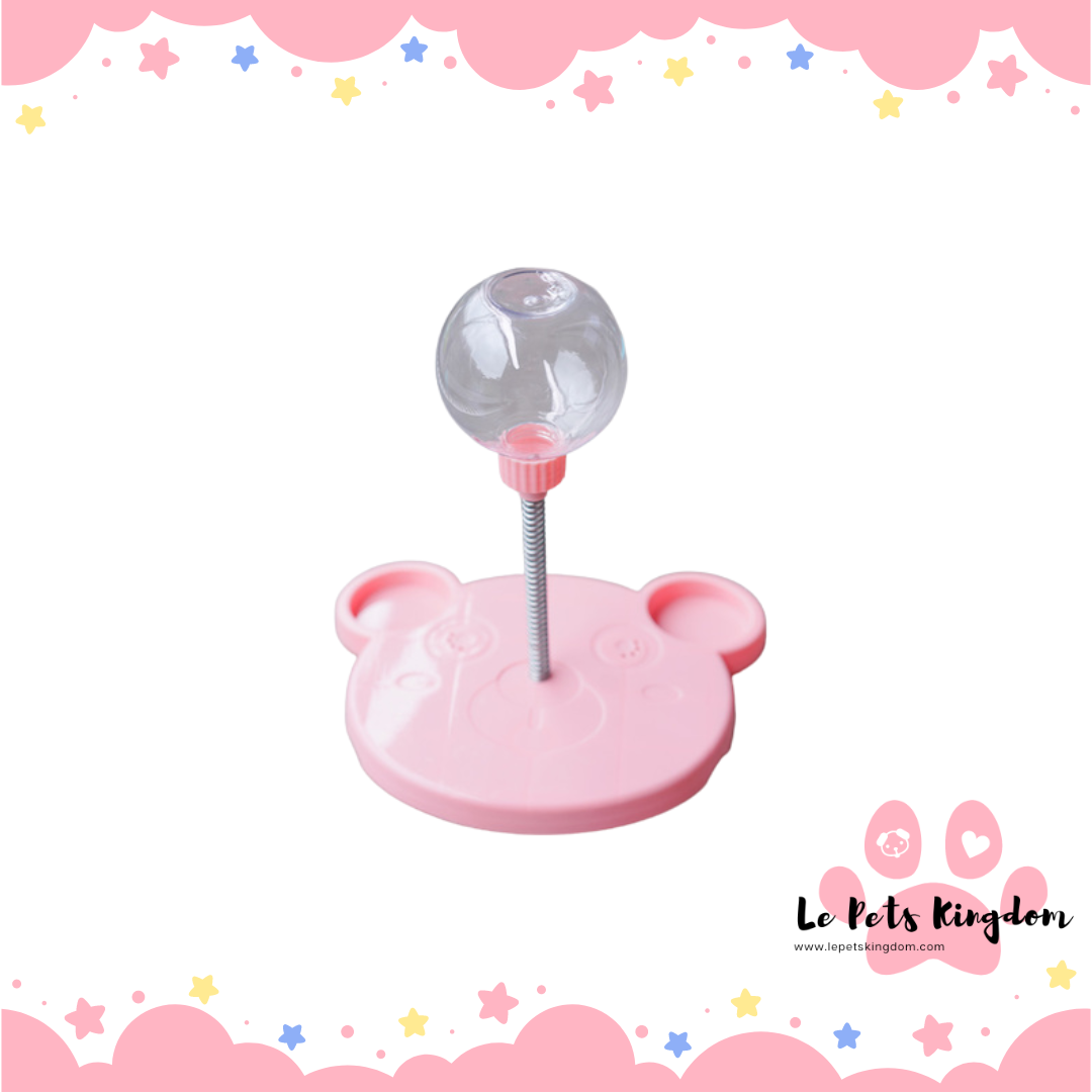 Shaking Treats Spring Toy (Pink Bear)
