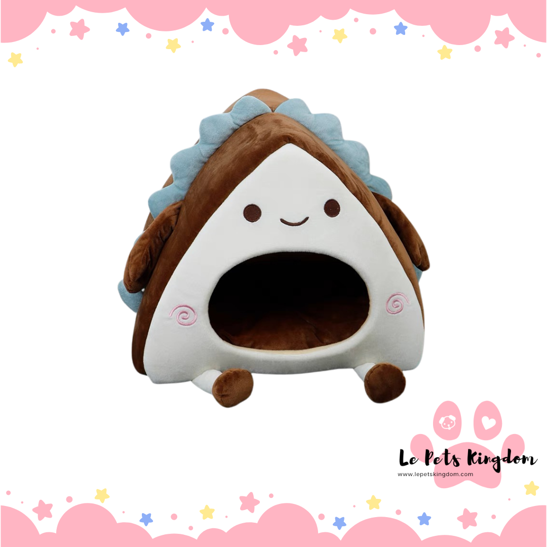 Mr Sandwich Dog Nest Bed - Coffee Brown