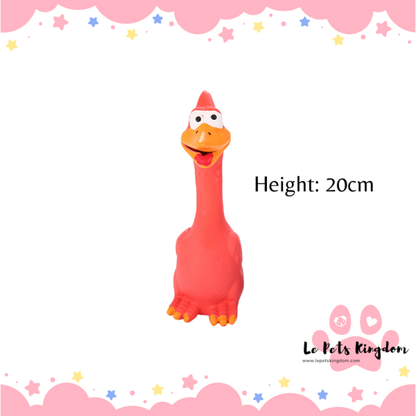 Squeaky Chicken Toy (Red)