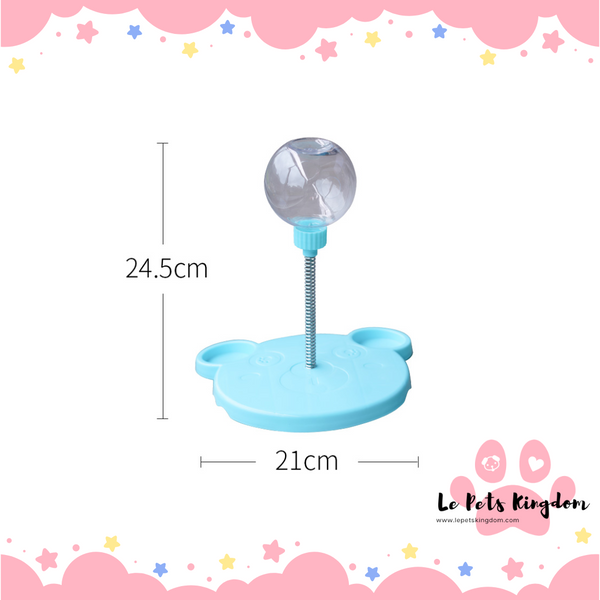 Shaking Treats Spring Toy (Blue Bear)