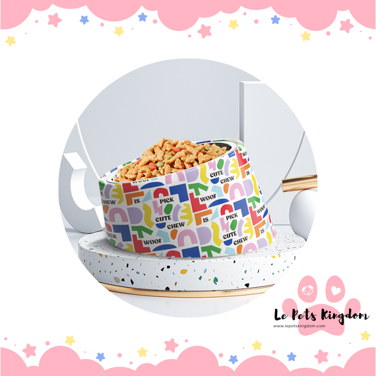 [SUPER BOWL] 15° Slanted Durable Single Bowl (Rainbow)