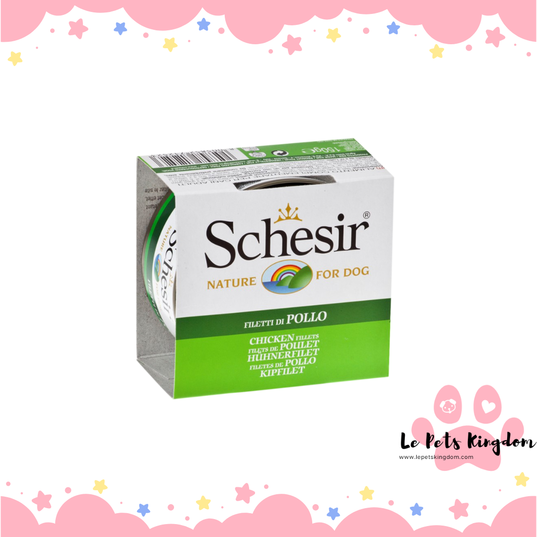 Schesir Chicken Fillet Jelly Canned Dog Food