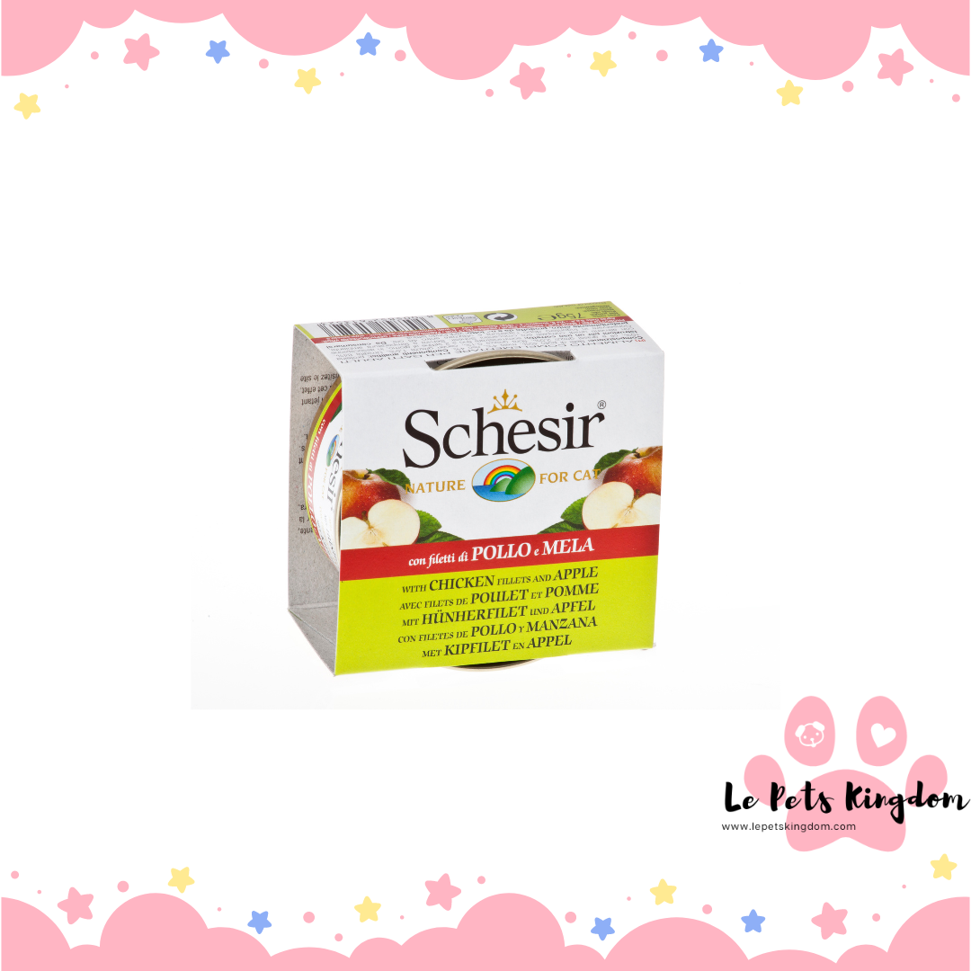 Schesir Chicken and Apple Fruit Dinner Canned Cat Food