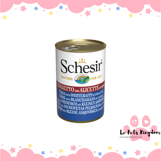Schesir Tuna with Whitebait Jelly Water Canned Food for Kittens