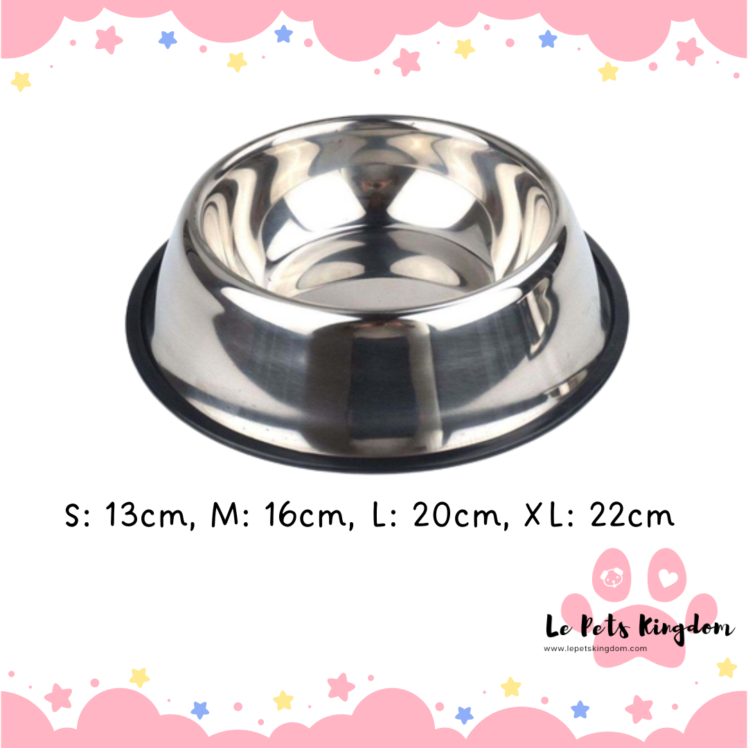 Stainless Steel Single Feeding Bowl