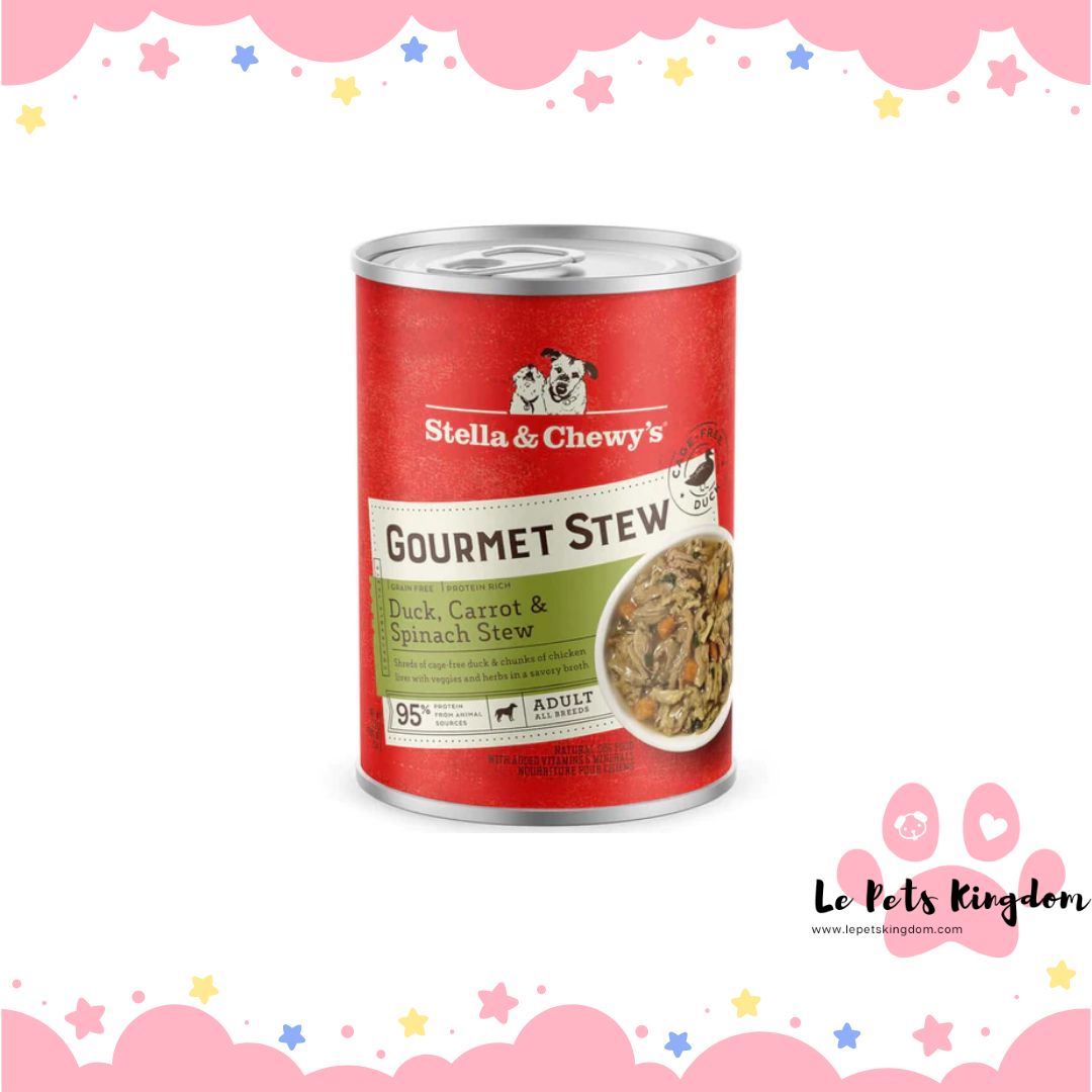 Stella & Chewy’s Gourmet Duck, Carrot & Spinach Stew Grain-Free Canned Dog Food 12.5oz