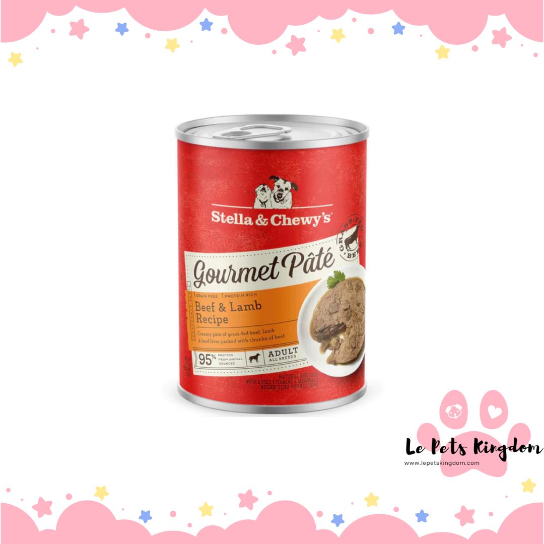 Stella & Chewy’s Gourmet Pate Beef & Lamb Recipe Grain-Free Canned Dog Food 12.5oz