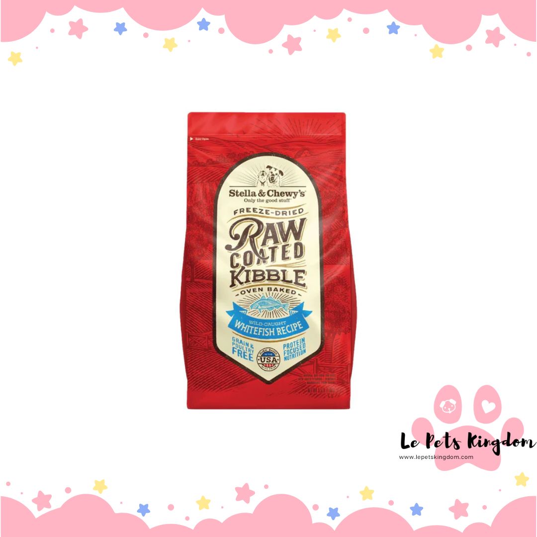 Stella & Chewy's Freeze-Dried Raw Coated Kibble Whitefish Grain-Free Dry Dog Food