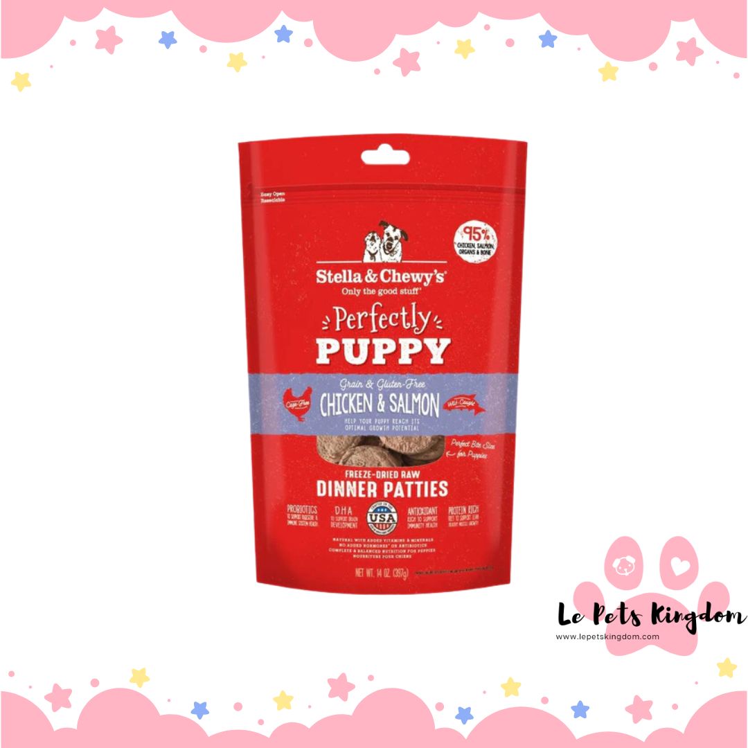 Stella & Chewy's Perfectly Puppy Chicken & Salmon Dinner Patties Freeze-Dried Raw Dog Food
