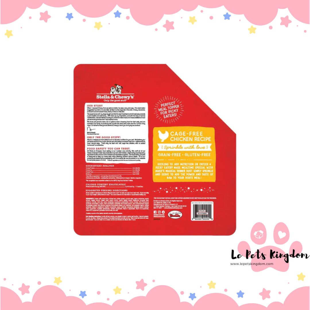 Stella & Chewy’s Marie’s Magical Dinner Dust Chicken Freeze-Dried Dog Food Topper 7oz