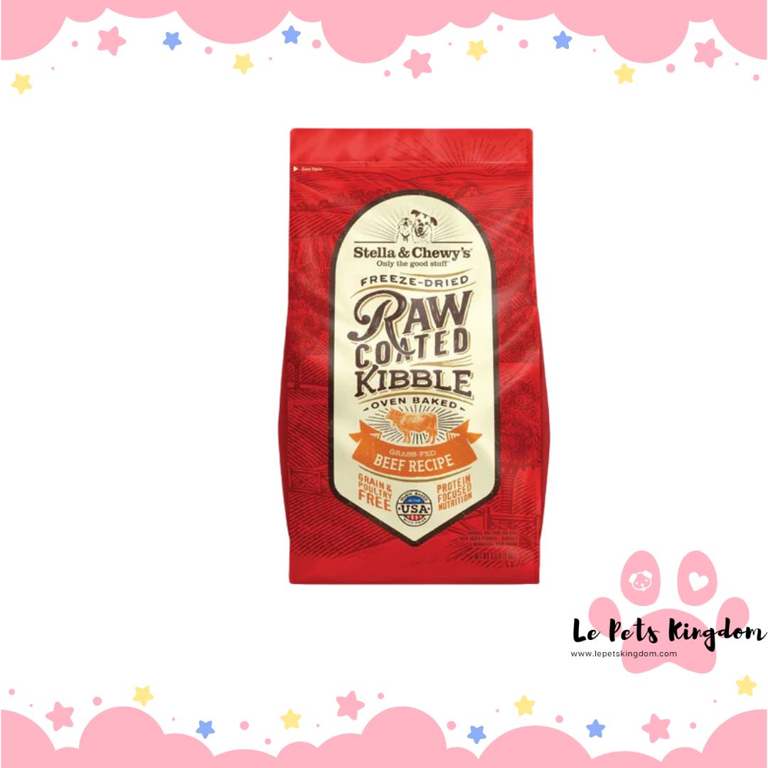 Stella & Chewy’s Freeze-Dried Raw Coated Kibble Grass-Fed Beef Grain-Free Dry Dog Food