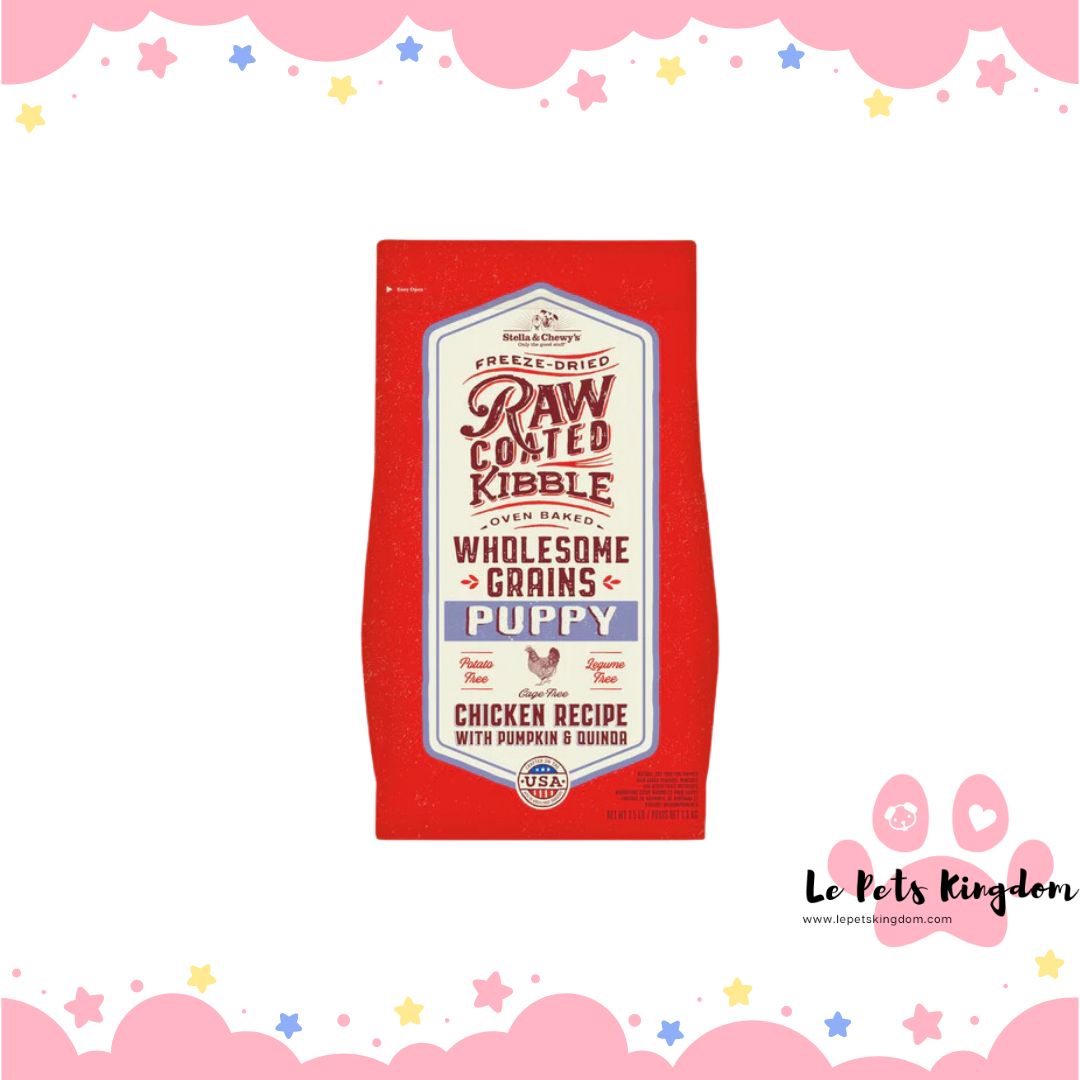 Stella & Chewy's Freeze-Dried Raw Coated Kibble Wholesome Grains Chicken Puppy Dry Dog Food