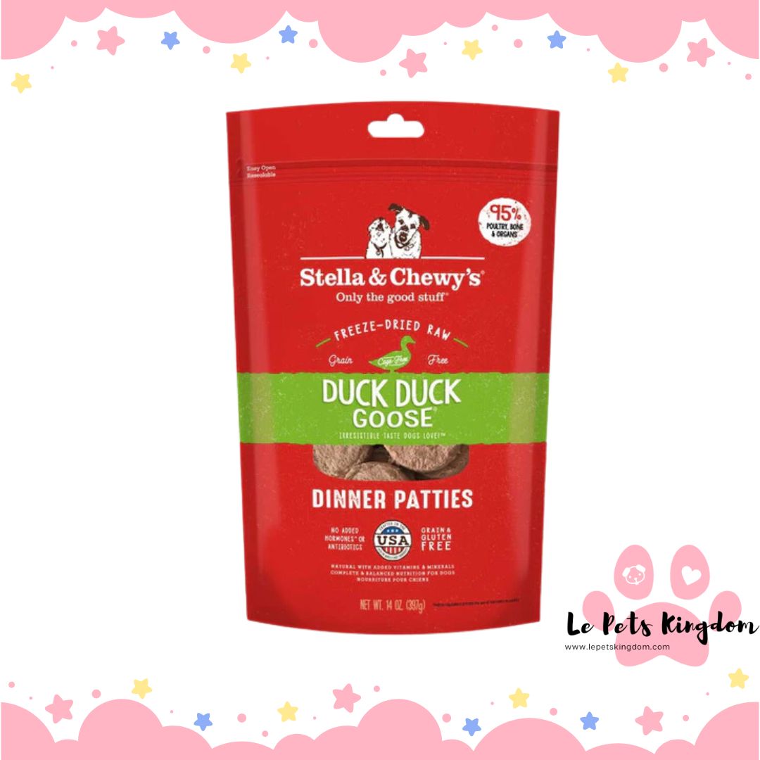 Stella & Chewy’s Duck Duck Goose Dinner Patties Freeze-Dried Raw Dog Food