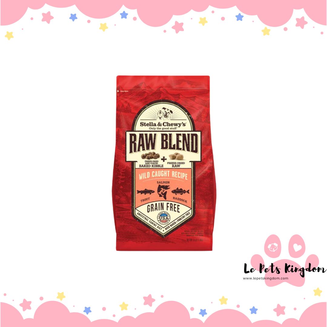 Stella & Chewy’s Raw Blend Wild Caught Fish Kibble With Freeze-Dried Raw Grain-Free Dry Dog Food