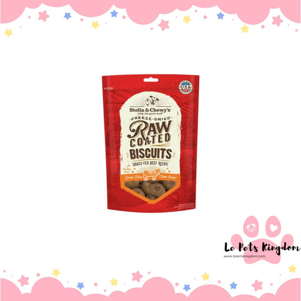 Stella & Chewy’s Freeze-Dried Raw Coated Biscuits Beef Grain-Free Dog Treats 9oz