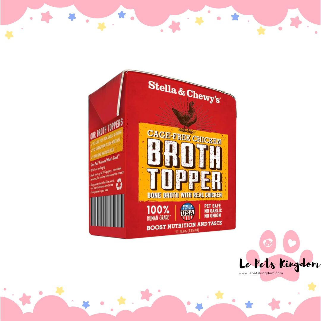 Stella & Chewy’s Cage-Free Chicken Broth Topper For Dogs 11oz