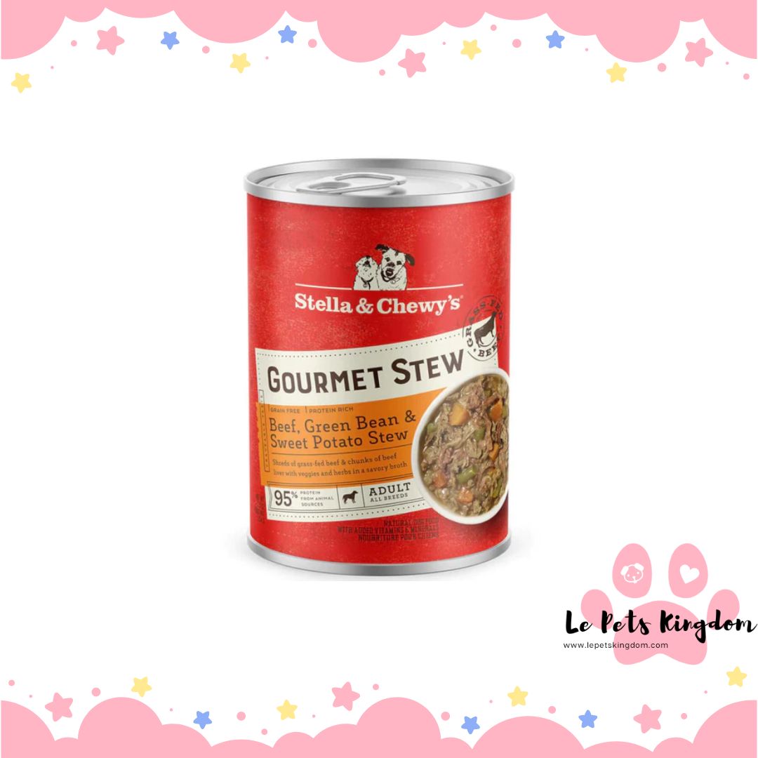 Stella & Chewy’s Gourmet Beef, Green Bean & Sweet Potato Stew Grain-Free Canned Dog Food 12.5oz