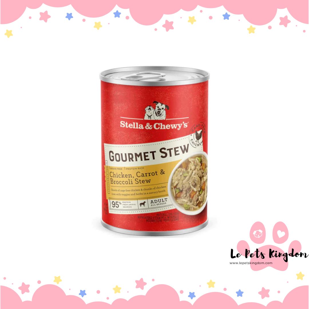 Stella & Chewy’s Gourmet Chicken, Carrot & Broccoli Stew Grain-Free Canned Dog Food 12.5oz