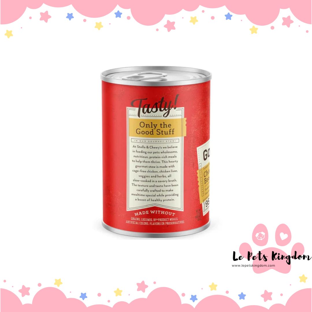 Stella & Chewy’s Gourmet Chicken, Carrot & Broccoli Stew Grain-Free Canned Dog Food 12.5oz