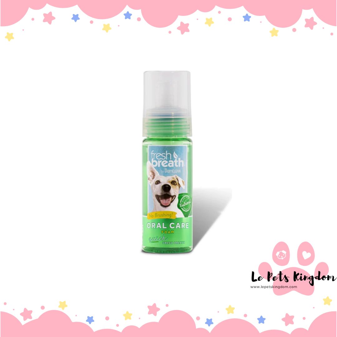 Tropiclean Fresh Breath Oral Care Foam 4.5oz