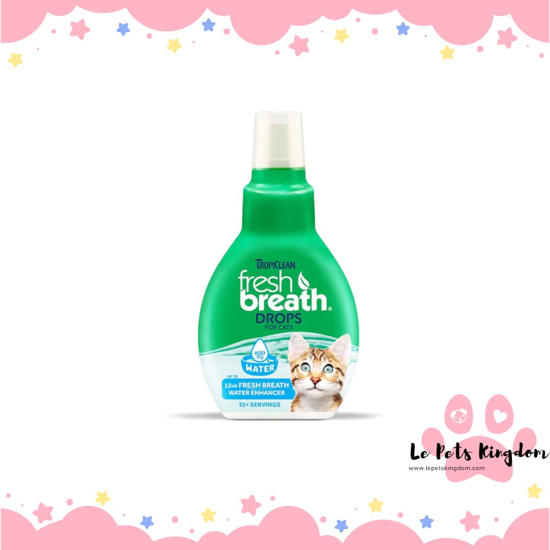Tropiclean Fresh Breath Drops For Cats 2.2oz