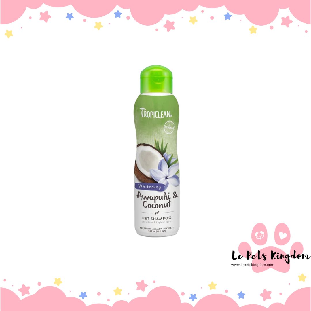 Tropiclean Whitening Awapuhi & Coconut Pet Shampoo