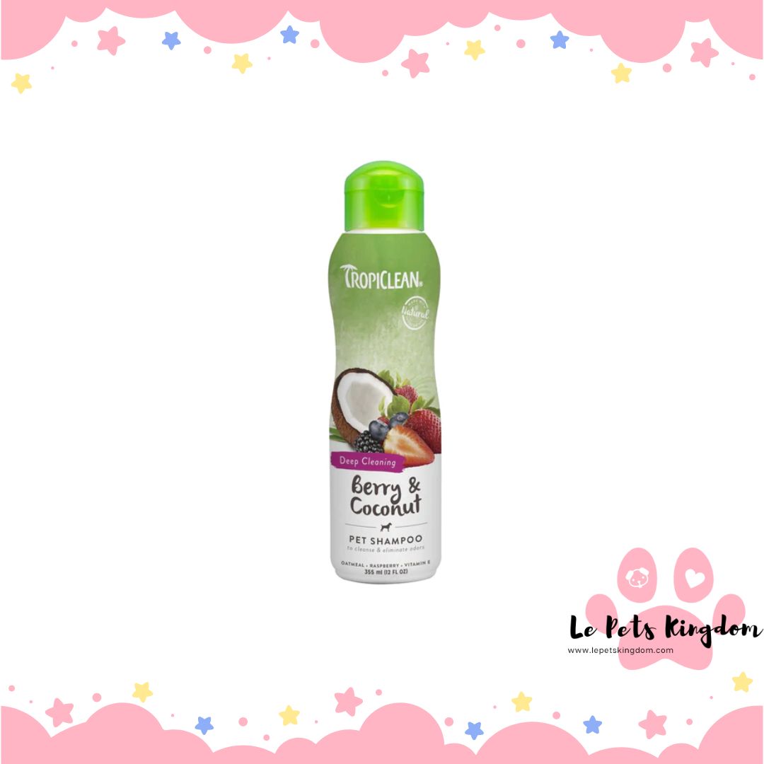 Tropiclean Deep Cleaning Berry & Coconut Pet Shampoo