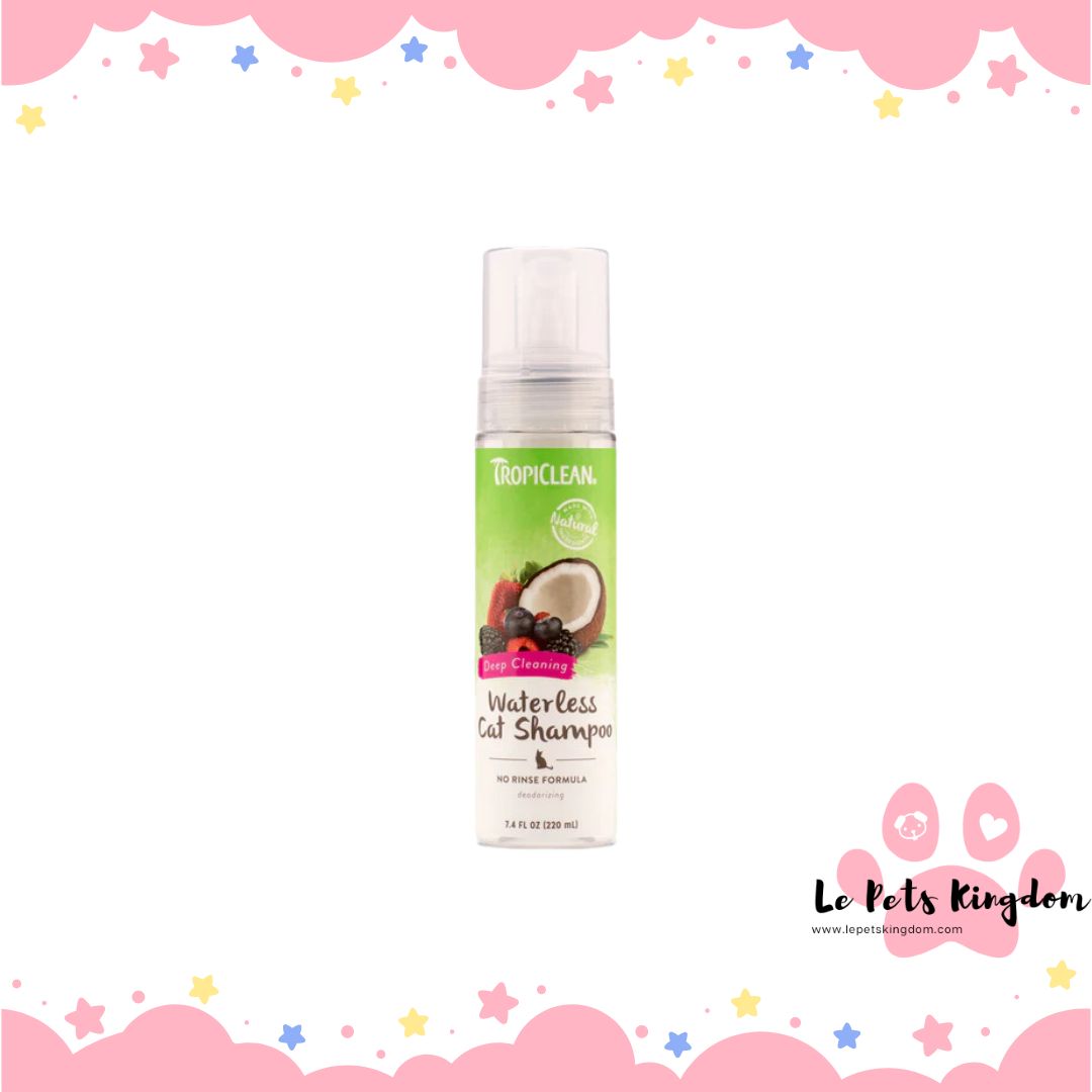 Tropiclean Deep Cleaning Waterless Cat Shampoo 7.4oz