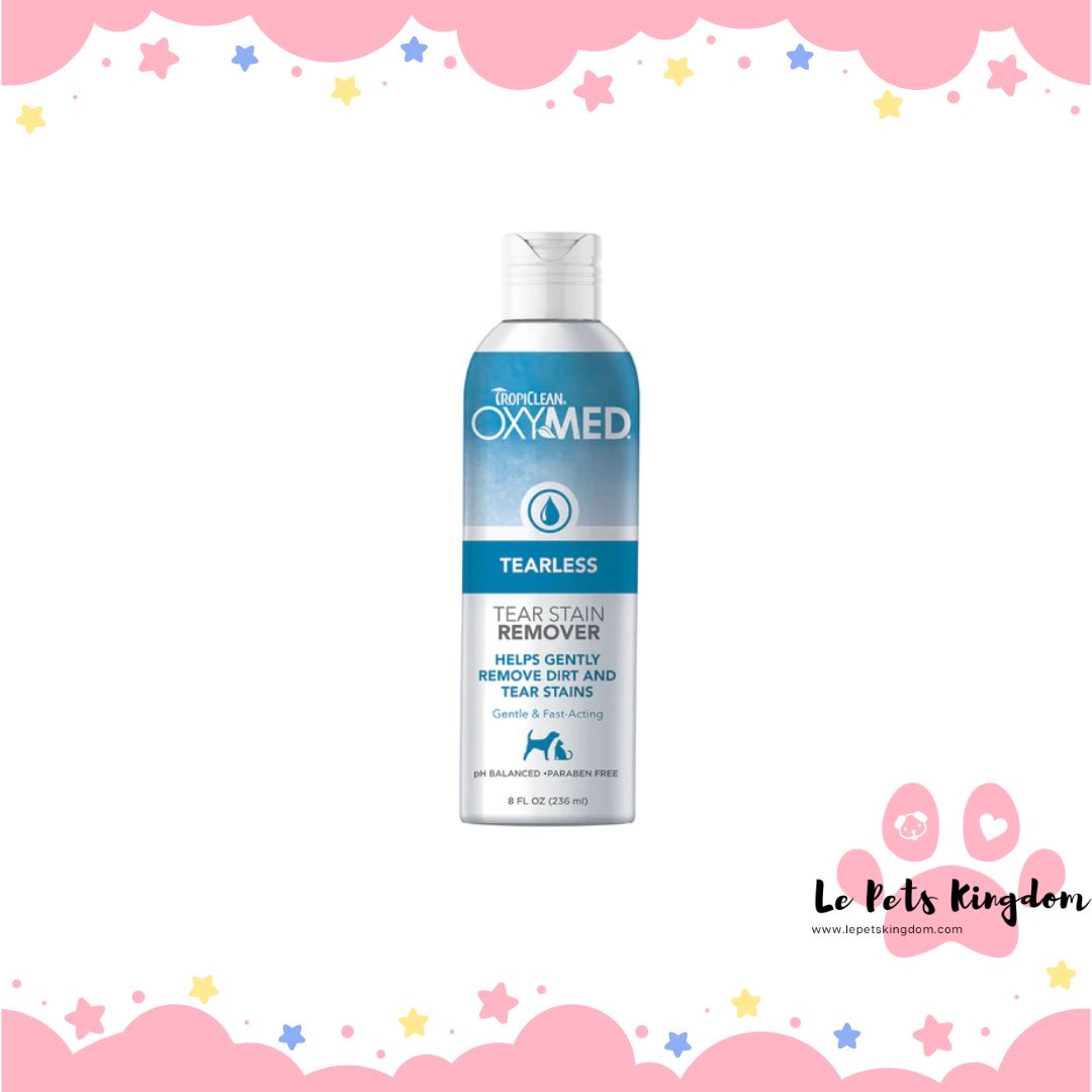 Tropiclean OxyMed Tearless Tear Stain Remover For Cats & Dogs 8oz