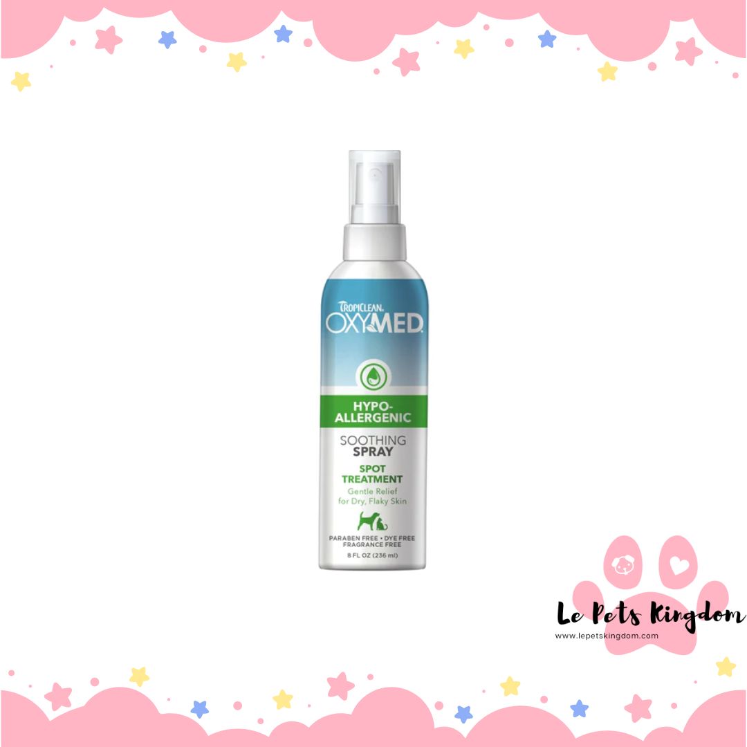 Tropiclean OxyMed Hypoallergenic Spot Treatment Spray for Cats & Dogs 8oz