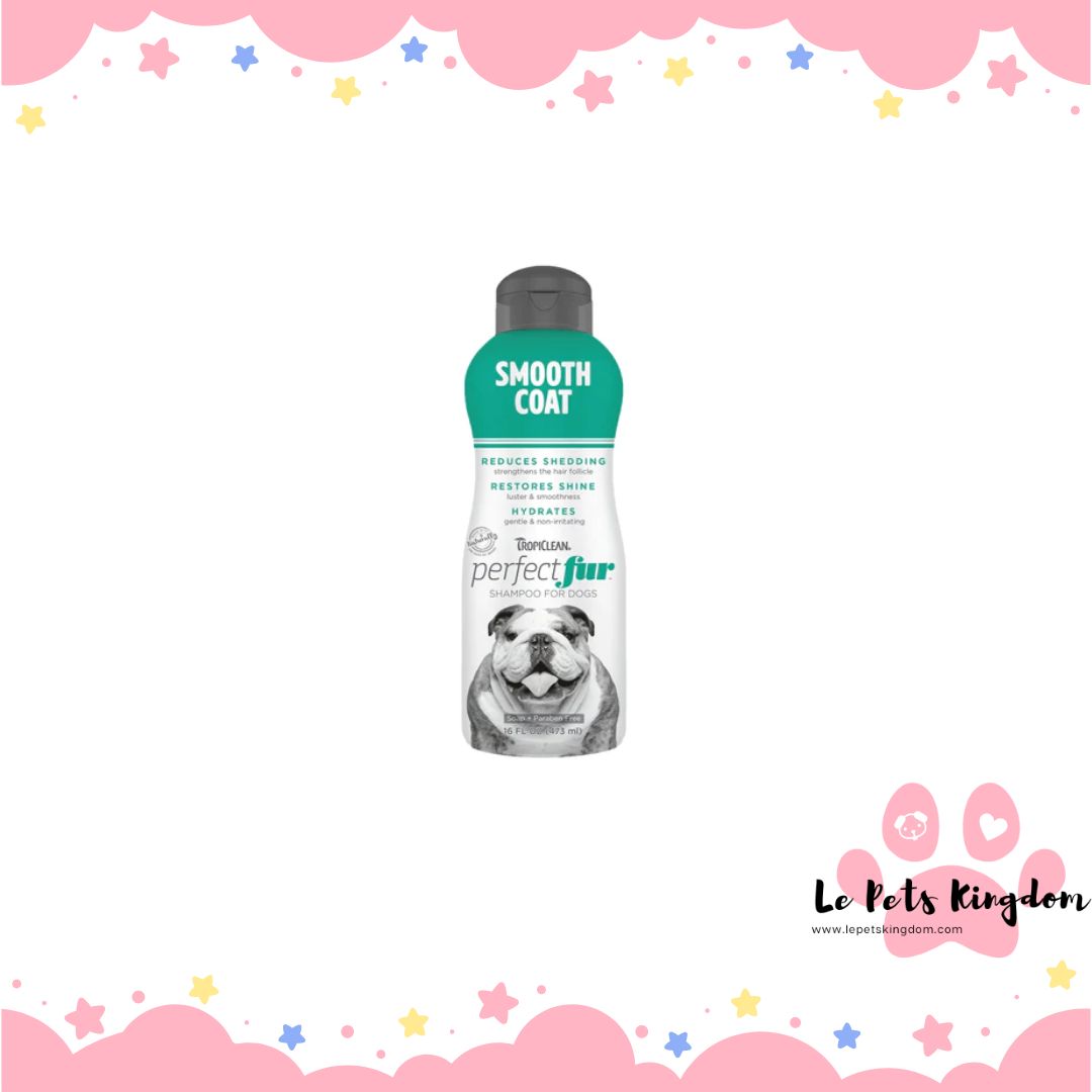 Tropiclean Perfect Fur Smooth Coat Dog Shampoo 16oz